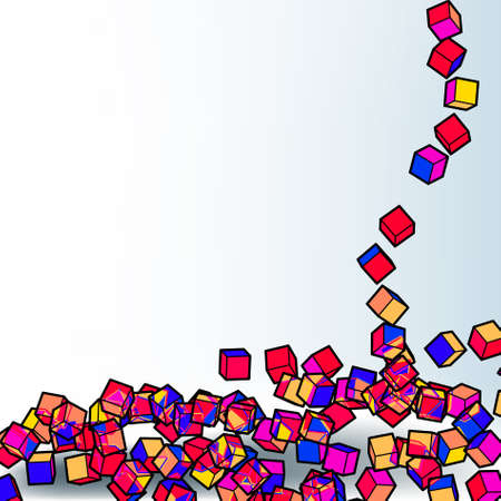 Abstract 3d colorful mosaic background.のイラスト素材