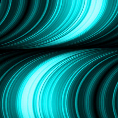 Blue abstract waves on a black background.のイラスト素材