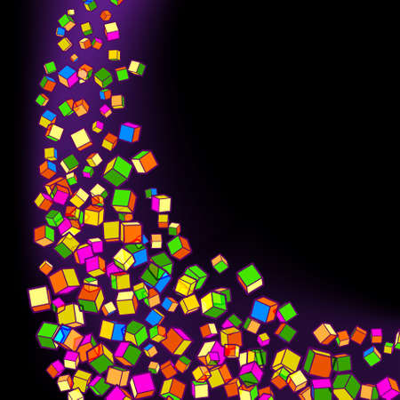 Abstract cube art.のイラスト素材