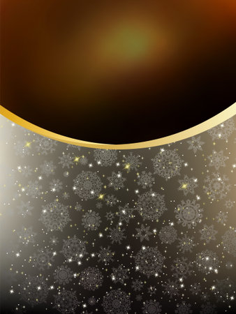 Elegant dark style christmas background. のイラスト素材