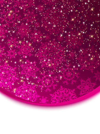 Abstract purple winter background with snowflakes. のイラスト素材