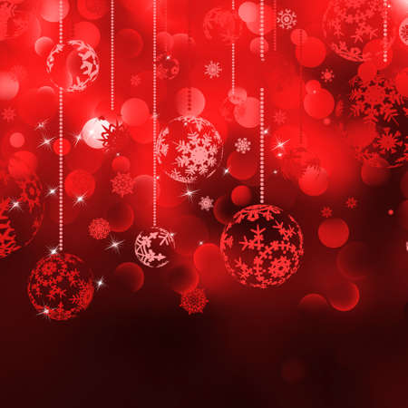 Christmas background with baubles. のイラスト素材