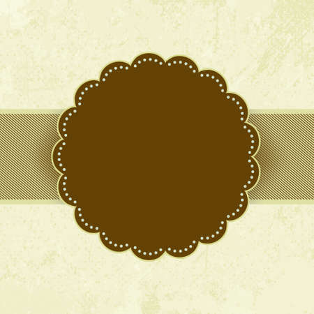 Retro greeting card template design. のイラスト素材