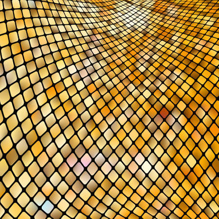 Golden business mosaic. EPS 8 vector file includedのイラスト素材