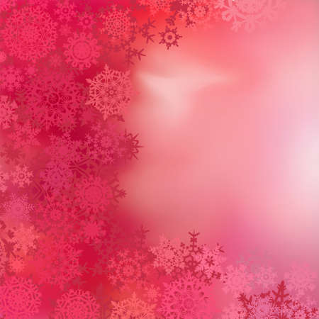 Red christmas background with baubles . EPS 8 vector file includedのイラスト素材