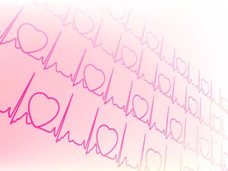Abstract electrocardiogram, waveform from EKG test. EPS 8 vector file includedのイラスト素材
