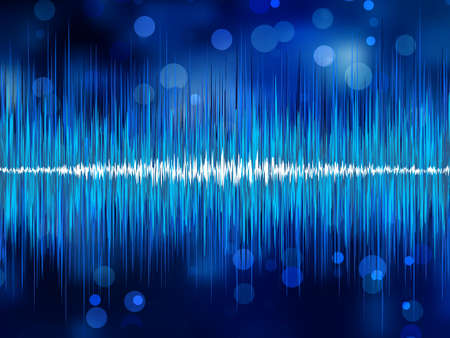 Abstract bokeh waveform. EPS 8 vector file includedのイラスト素材