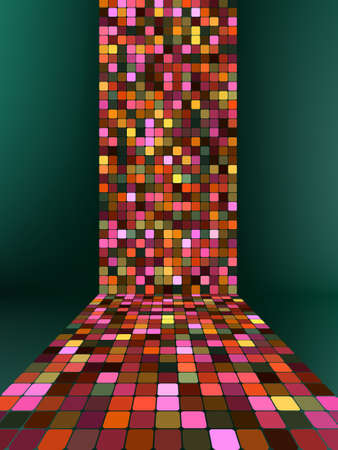 Abstract glowing illustration background.のイラスト素材