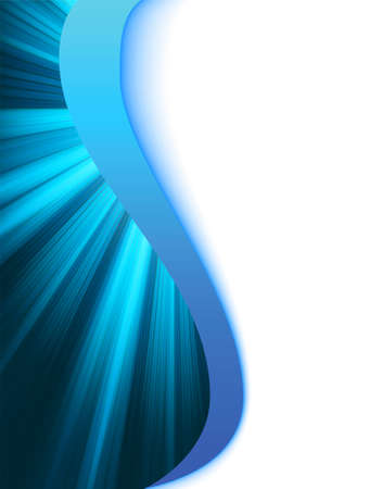 Blue black and white abstract wave burst. のイラスト素材