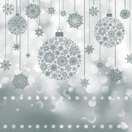 Christmas background with copyspace. All elements on separate layers. EPS 8 vector file includedのイラスト素材