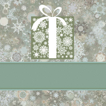 Retro Christmas card.  のイラスト素材