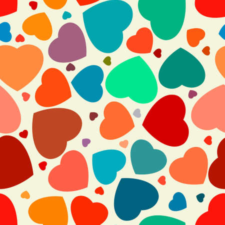 Hearts seamless Background. のイラスト素材