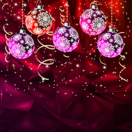 Merry Christmas Elegant Suggestive Background for Greetings Card. のイラスト素材