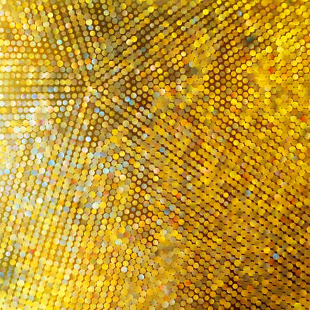Golden mosaic. Abstract background. のイラスト素材