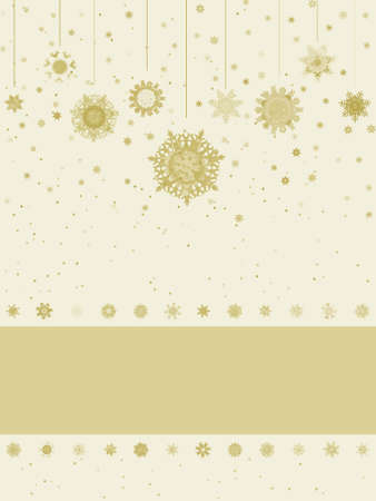 Christmas greeting card with snowflakes.のイラスト素材