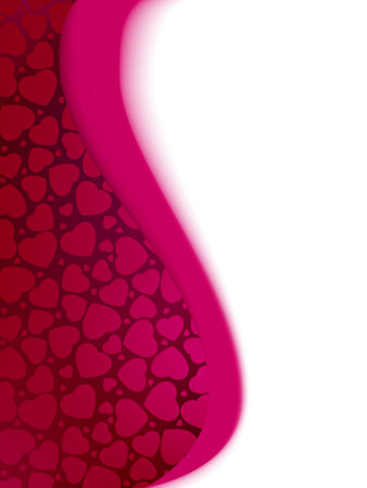 Valentine's Day Hearts card template. EPS 8 vector file includedのイラスト素材