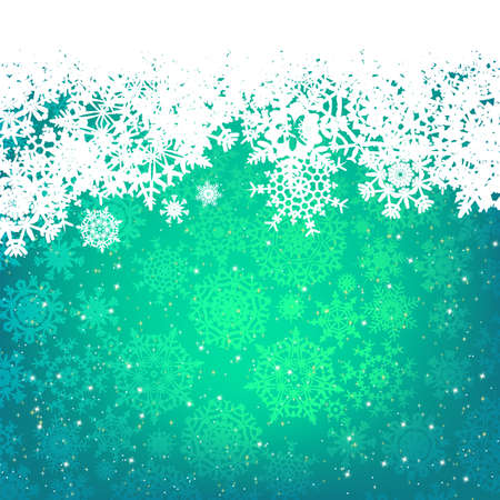 Beautiful blue happy Christmas card,winter holiday background  EPS 8 vector file includedのイラスト素材