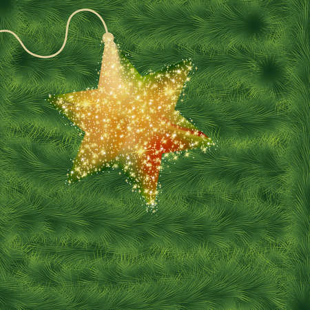 Christmas background with christmas treeのイラスト素材