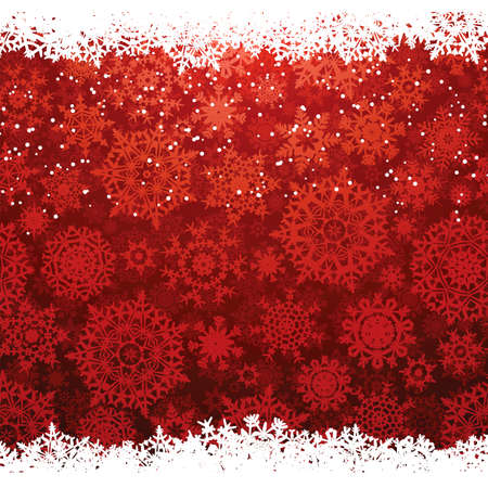 Beautiful red happy Christmas card,winter holiday background  EPS 8 vector file included のイラスト素材
