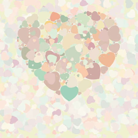 Abstract vintage heart background  file includedのイラスト素材