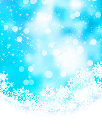 Blue background with snowflakes  のイラスト素材