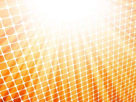 Red yellow rays light 3D mosaic のイラスト素材