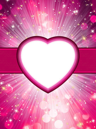 Valentine hearts abstract pink background  St Valentine s Day  EPS 8 vector file includedのイラスト素材