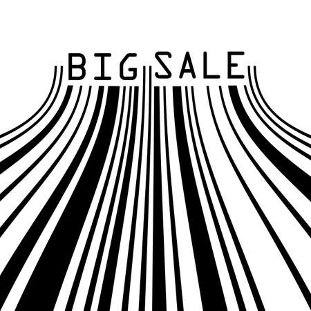 Big Sale bar codes all data is fictional  EPS 8 vector file includedのイラスト素材