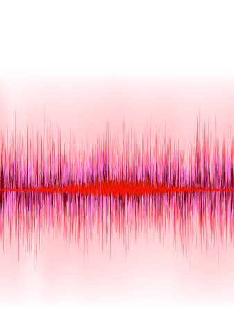 Abstract equalizer background  Red wave 