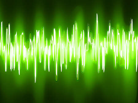 Sound waves oscillating on black background  EPS 8 vector file included のイラスト素材