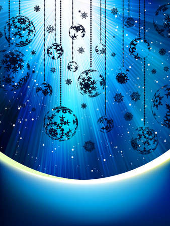 Blue Christmas background のイラスト素材