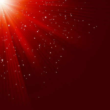 Great christmas texture with shining stars and rays.  vector file includedのイラスト素材