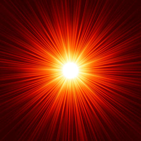 Star burst red and yellow fire.のイラスト素材