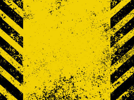 A grungy and worn hazard stripes texture  のイラスト素材