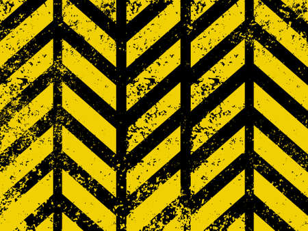 A grungy and worn hazard stripes texture  のイラスト素材