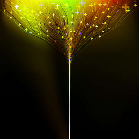 Abstract glowing background resembling motion blurred neon light.のイラスト素材