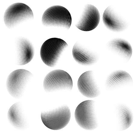 Abstract halftone circle design. のイラスト素材