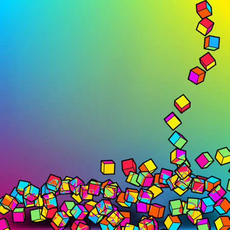 Abstract 3d colorful mosaic background  のイラスト素材