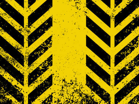 A grungy and worn hazard stripes texture  EPS 8 vector file includedのイラスト素材