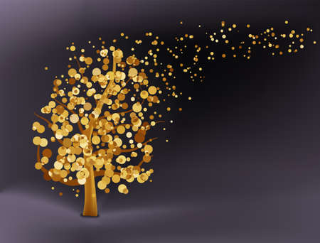 Abstract gold background  のイラスト素材