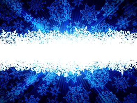 Winter background with many different falling stylish snowflakesのイラスト素材
