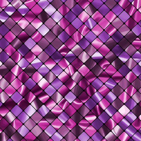 Small tiles texture in different shades of fiolet. のイラスト素材