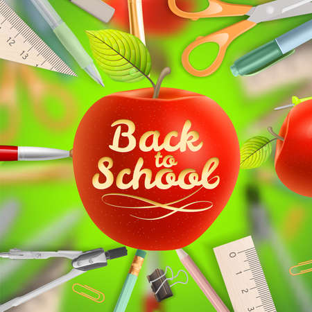 Set of Welcome back to school template. のイラスト素材