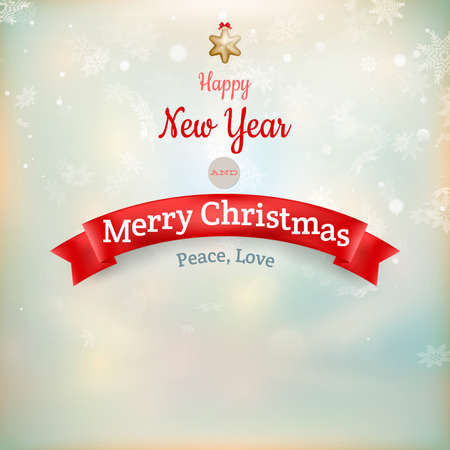 Christmas landscape Posterのイラスト素材