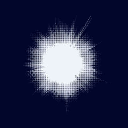 Halftone Star Big Bang. EPS 10 vector file includedのイラスト素材
