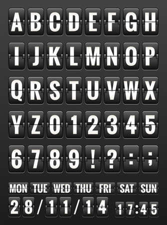 Black Friday, abc flipping panel. EPS 10 vector file includedのイラスト素材