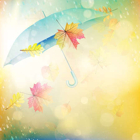 Umbrella symbol with text block.  のイラスト素材