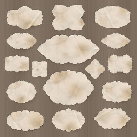 Old Paper frame - variety of scraps for your layouts or scrap booking projects.  のイラスト素材