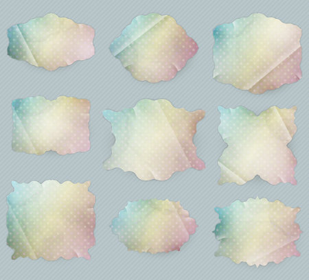 Vintage Template set tags.   のイラスト素材