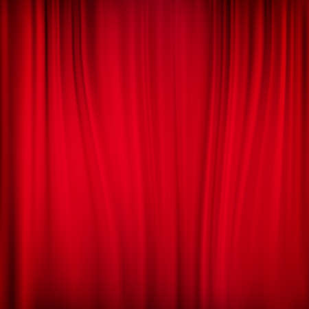 Close view of a red curtain. EPS 10 vector file includedのイラスト素材